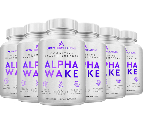 Alpha Wake bottles six